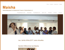 Tablet Screenshot of maisha.org